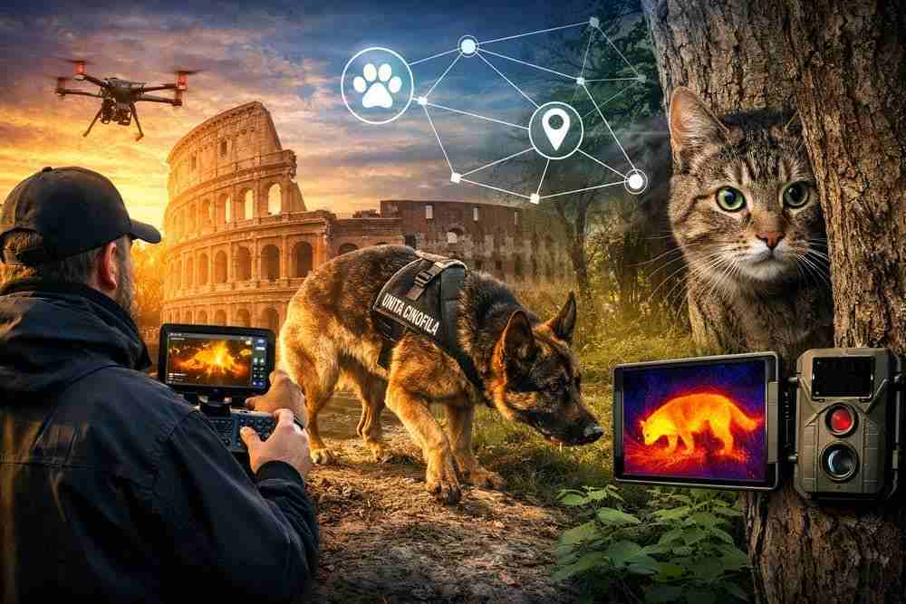 Ricerca animali scomparsi a Roma: perché la tecnologia fa la differenza tra speranza e ritrovamento